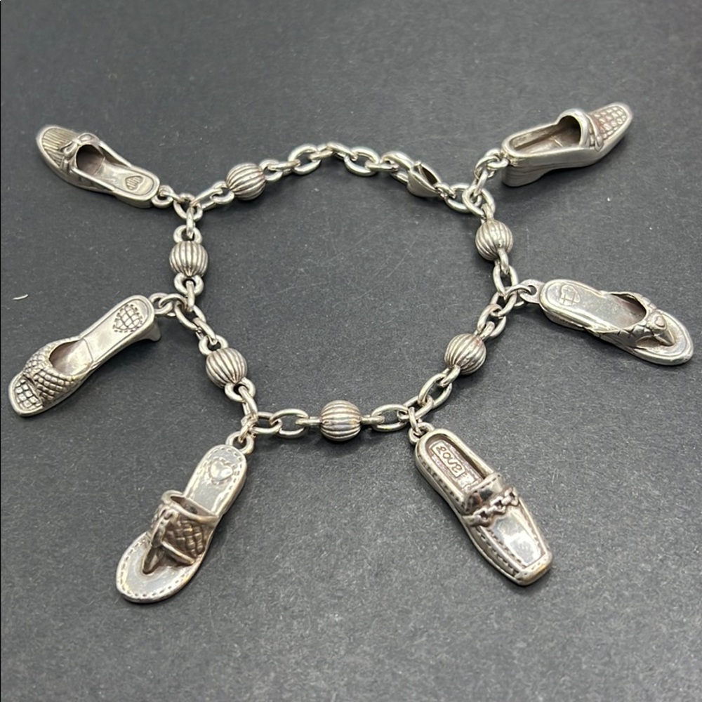 Brighton retired Shoe Lovers charm bracelet